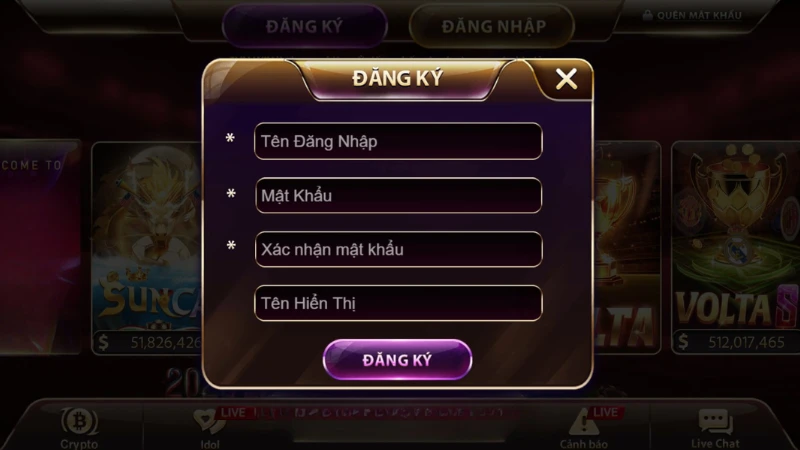 Điền thông tin đăng ký SunWin chuẩn xác